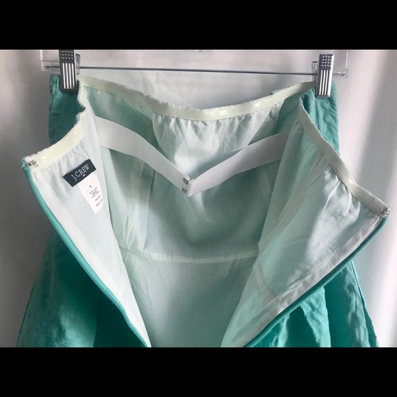 J.Crew strapless aqua dress - Picture 3 of 4